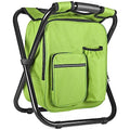Kikerike Backpack Stool Cooler Chair Heavy Duty 300 LBS Max Load Portable Lightweight Stool Backpack Folding Fishing Cooler Seat for Camping Hunting Fishing - Grass Green - color: Grass Green