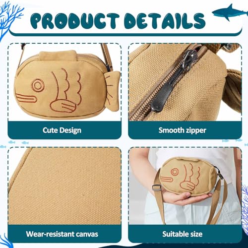 Saintrygo Chicken Hen Purse Bag Fluffy Shoulder Handbag Cute Duck Fish Cat Paw Funny Animal Gift for Women Mother's Day | Fluffy - color: Brownness, style: Fish