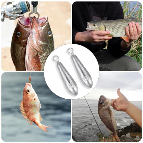 10 Pack Drop Shot Fishing Weights Kit, Drop Shot Weights, Fishing Bottom Sinkers Lead Weight for Bass Fishing Lures or Other Fish - style: 15 G / 0.53 Oz