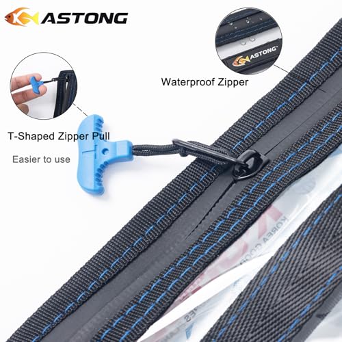 2 Layer Water-resistant Fishing Bait PVC Clear Storage Bag BaitShield Tackle Bag Storage for Bait Tackle Lures Soft Plastics and Fishing Gear Large Capacity 2 Size (1Pc Medium+1Pc Large)