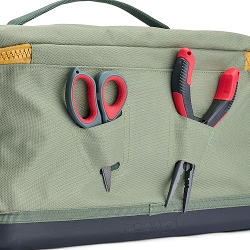 Plano Weekend 3600 Tackle Bag, Cutting-Edge Fishing Tackle Bag, Molded Waterproof Base, Spacious Storage, Die Cut Tool Sleeves, Daisy Chain Attachment Points - color: Moss, style: 3600 Tackle Case