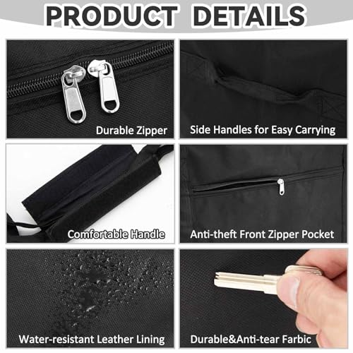 52 x 15 x 15 Inch, 190 L Extra Large Duffle Bag Camping Tent Storage Bag Heavy Duty Waterproof Sports Equipment Carrying Case for Tent Pole Travel Canopy Hammock Tripod Fishing Outdoor Moving - color: Black, size: 52 x 15 x 15 Inch, 190 L