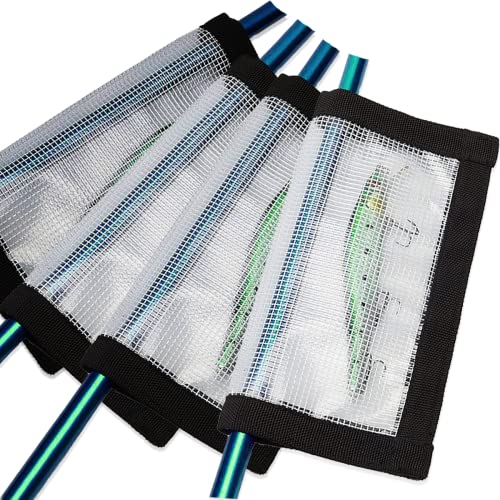 2-8 Pack Fishing Lure Wraps, Resistant Clear PVC Lure Covers for Rod Fabric Hook Protectors