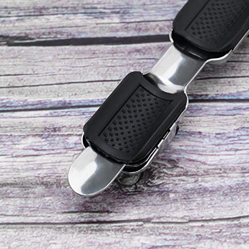 Create Idea 6-Piece Fishing Rod Reel Holder - Stainless Steel Reel Seat Clip - Durable Deck Fishing Accessory