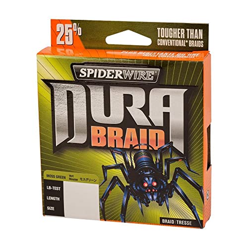 SpiderWire DuraBraid Braid Fishing Line - color: Moss Green, size: 10lb - 500yd