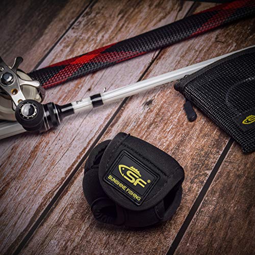 SF Low Profile Casting Baitcast Reels Cover Case Reel Pouch Glove for Fits 50 100 200 300 Series Baitcaster - color: Baitcast up to 200 Series/ 1 Pcs