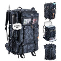 Goture Fishing Backpack with Cooler,72L Large 600D Tackle Backpack with Rod Holders,Dry & Wet Split Compartment,Adjustable Main Compartment,Rain Cover,Insulated Tactical Bag for Travel Camping Hiking - color: Camo (Only Bag, Without Tackle Box)