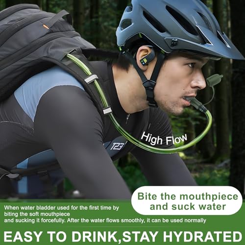 Hydration Bladder, 1.5-2-3L Water Bladder for Hiking Backpack, BPA-Free Leak Proof Water Reservoir Storage Bag, Water Pouch Hydration Pack for Camping Cycling Running - color: 3L Water Bladder - Military Green