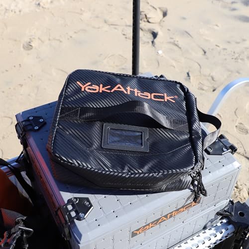 YakAttack 12” x 12” HD Bait Binder | Soft Bait Organizer & Fishing Lure Storage Case | Compact Tackle Bag for Plastics & Tools | Heavy-Duty Design for Kayak & Boat Anglers | Fishing Gear Holder - size: 12" x 12"