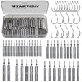 THKFISH Fishing Weights Sinkers Set, 28PCS Fishing Sinker Drop Shot Weights Kit,Drop Shot Rig Wacky Hooks for Saltwater Freshwater Bass Fishing - size: I-60pcs-Drop Shot Weights Kit