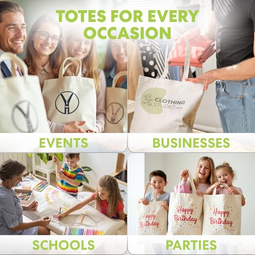 Simpli-Magic Canvas Tote-Bags - size: 50 Pack