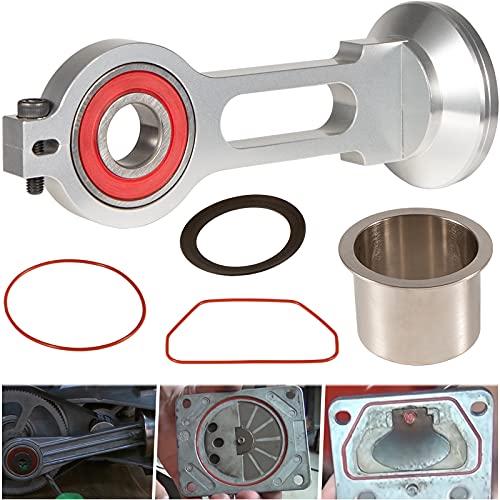 KK-4835 Compressor Piston Kit Connecting Rod Replacement Kit Perfectly Fits for Sears Craftsman Devildiss Dewalt Porter Cable Oil Free Air Compressor Pump, Comparable to KK-4835 KK-5081 A02743