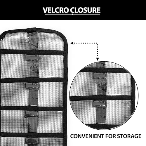 20" x 7" Roll-Up Fishing Lure Bags, 3 Pcs Set with Portable Design, for Saltwater Tackle Storage, Includes Durable Mesh Compartments, Ideal for Offshore Fishing & Traveling Anglers