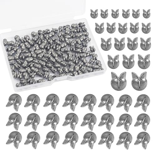Split Shot Fishing Weights Sinkers,100pcs Removable Split Shot Fishing Line Sinkers Round Clip On Weights for Freshwater Saltwater Fishing - size: 3g-100pcs