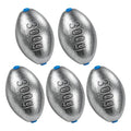 Alwonder Egg Sinkers Fishing Weights 3/16-10oz, Oval Lead Fishing Weights Sinkers Bass Fishing Casting Egg Sinker Saltwater Freshwater Tackle - size: 10oz - 5pcs