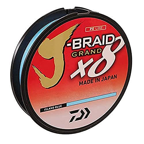 Daiwa J-Braid Grand 8 X 300 YDS Filler Spool - color: ISLAND BLUE, style: 300 Yards 40 Lb