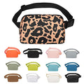 VOROLO Fanny Pack For Women And Men Crossbody Bag Belt Bag Leopard Yellow | Adjustable Strap Graduation Gifts Lightweight Travel Running - color: Leopard Yellow