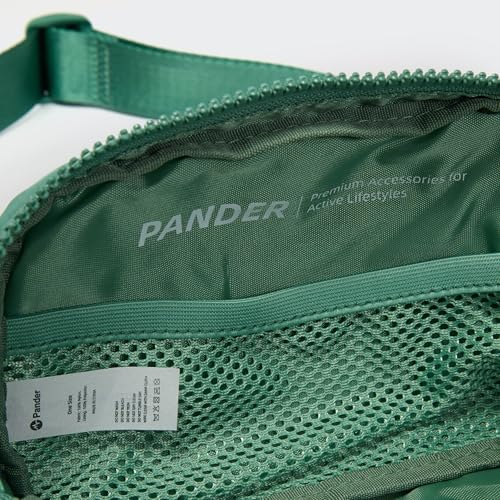 Pander Two Way Zipper Fanny Pack Nylon Everywhere Belt Bag for Women, Water Repellent Waist Packs, Crossbody Bags with Adjustable Strap (Eucalyptus Green) - color: Eucalyptus Green