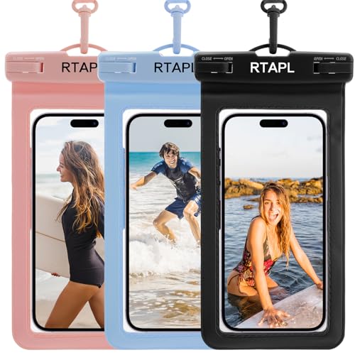 2-in-1 Floating Waterproof Phone Pouch & Detachable Armband, IPX8 Certified Dry Bag with Lanyard, Universal Protector for iPhone 17-11 Pro Max Plus Air & Galaxy S25/S24. Blue - color: Blue