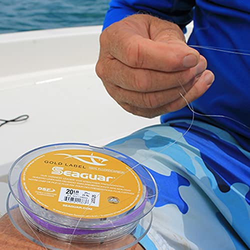 Seaguar Gold Label Fresh & Saltwater Fishing Leader Line, 100% Fluorocarbon - size: 30lb/50yds