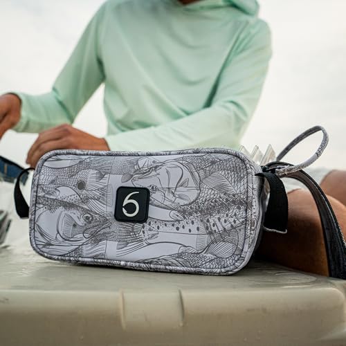 6th Sense – Bait Bag – Soft Plastic Storage Bag – Holds 15 to 20 Packs – Tackle Organizer – Clear Label Window - color: Marshwood - Woodland