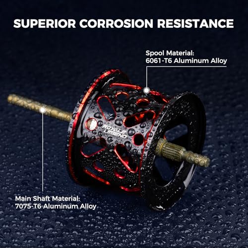 KastKing Royale Legend Fishing Reel - Ultra-Light Aluminum Spool, Corrosion Resistant, Compatible with Royale Legend II/GT Baitcasting Reels