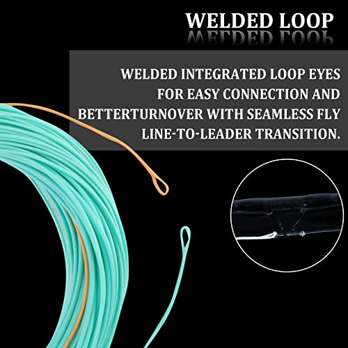 Maxcatch Euro Nymph Fly Fishing Line, Weight Forward Floating, WF2-6F, Double Welded Loops - size: WF2F-90FT