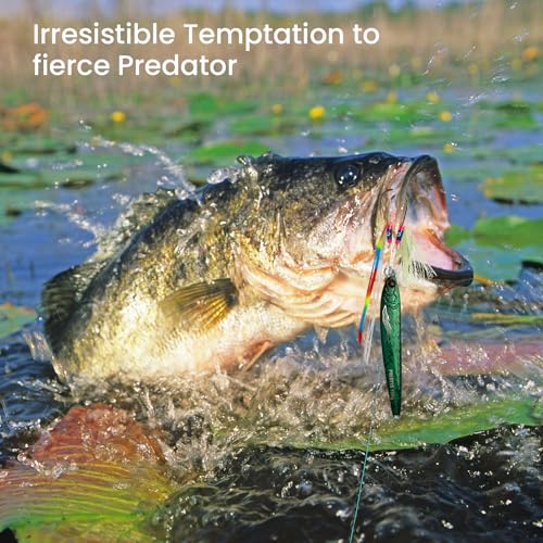 Pristis Angel Wings Vertical Jig, Saltwater Freshwater Fishing Lure for Tuna Grouper Cod Largemouth Striped Bass, Jigging Rod Metal Spoon Speed Pitch Fast Long Casting Sink, Deep Sea Fish - color: Hunter green, size: 1.4oz / 40g