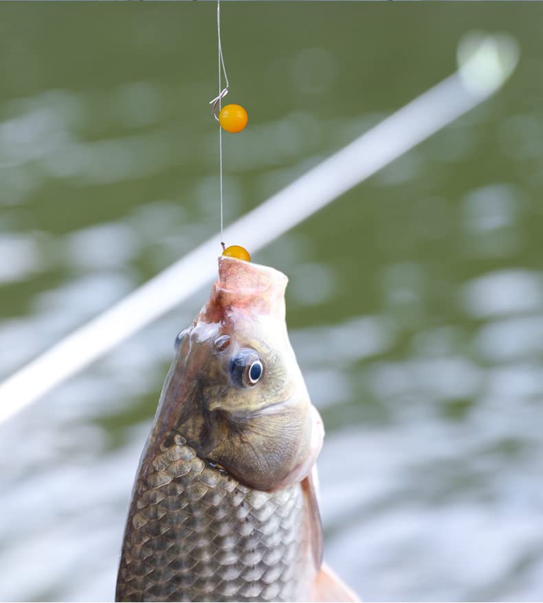 TPR Simulation Fake Corn Soft Baits Corn Carp Fishing Lures Floating Baits with Nice Scent for Carp,Trout Fishing,Cat Fish - color: Yellow- D 14mm 50PCS Ball Shape