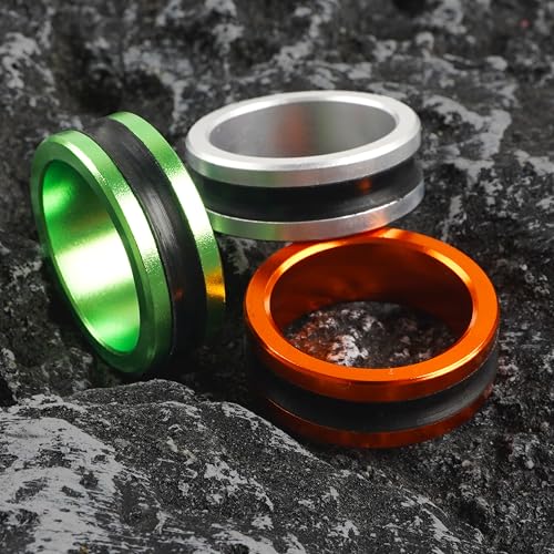 OROOTL Fishing Line Ring Knot Tying Tool, 2pcs Fishing Knot Tying Tool Alloy Line Dragger Tightener Ring FG GT Knot Puller PE Fishing Line Knotting Device Accessories for Saltwater Freshwater - color: Silver-2pcs