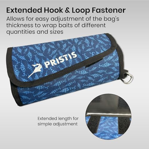 Pristis Fishing Soft Lure Storage Binder Bag, Plastic Bait Organizer Wallet Case with 6 Transparent Pocket Sleeves for Worm Rigs Lines, Durable Tackle Accessory for Saltwater Freshwater - color: Sea Blue