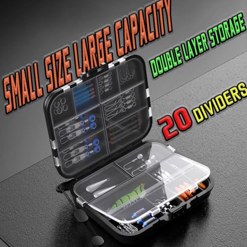 5 Pack Mini Plastic Tackle Boxes for Small Tackle Box Organizer, Ideal for Fishing Storage Containers, Kayak Fly Boxes Large - color: Large 5 packs