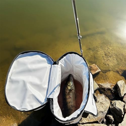 Buffalo Gear Fish Cooler Backpack 32Qt Waterproof Fishing Backpack Cooler Portable Fish Bag, Keep Ice Cold More Than 24 Hours - color: White-32qt