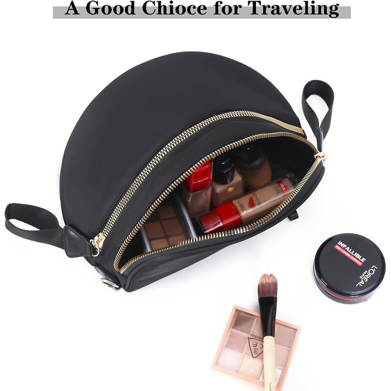 Checkered Crossbody Bum Bags for Women Nylon Checkered Purse Checkerboard Fanny Pack - color: D02-white