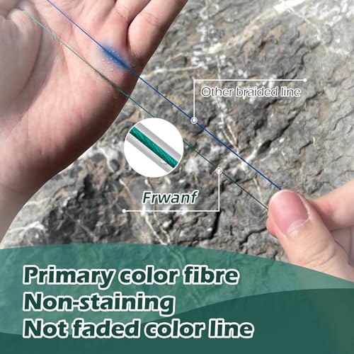 8 Strand Braided Fishing Line - Colorfast - Zero Stretch - High Strength - Abrasion Resistant Braided Line - Thousands of Choices in 9 Colors - Professional Performance in Salt or Fresh Water - color: White (do not fade), size: 6LB-328Yards-0.10MM(do not