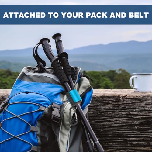 Fishing Rod Clips, Wearable Rod Holders with Keychain Portable Hand-Free - color: Red