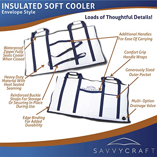 Savvycraft Waterproof Insulated Fish Kill Bag, Leakproof, 60" L x 20" H - style: Envelop: 60"l X 20"h