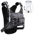 Zelvot Running Vest with 2L Water Bladder, Hydration Backpack, U.S. Design Patent, Lightweight Hydration Pack with Gear Holder, Reflective Chest Pack for Men Women - color: Black Camo, size: X-Small-Small