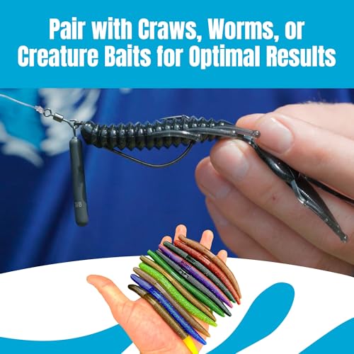 Reaction Tackle Tungsten Jika Rig for Bass Fishing - 97% Tungsten Fishing Jigs -(4 Pack) - size: 1/8 oz #1 Hook (4 Pack)