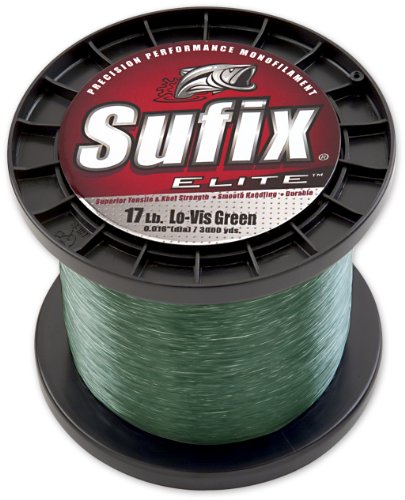 Sufix Elite 3000-Yards Spool Size Fishing Line (Green, 8-Pound)