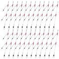 Narcissus Double Drop Saltwater Fishing Rig – Mono 2 Hook Bottom Rigs with Swivels & Snaps, Pre-Tied Surf Pier Boat Leader Line for Snapper, Bass, Mackerel, Catfish - color: Double Drop Rig-24Pack- White