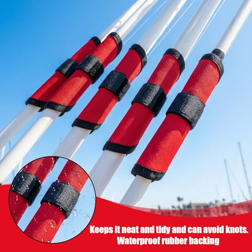 Xinjoduz 8PCS Fishing Hook Covers 6.1 Inch Lure Wrap Bait Gloves Covers Fish Lure Cover Storage Protectors Pole Sleeve Guard Tackle Wraps to Keep Fishermen Fishing Safe for Fish Rod