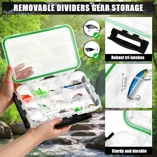 Fishing Tackle Bag with 3 Pcs 3600 Tackle Trays Expandable Soft Fishing Bag Waterproof Camouflage Gear Backpack Padded Shoulder Strap Angler Gear Storage Gifts for Fishermen(Gray) - color: Gray