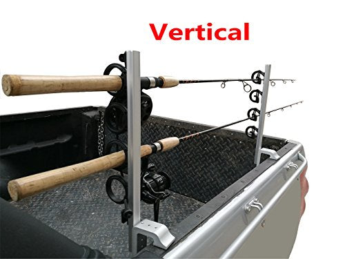 Brocraft Aluminum Clamp on Rod Holder for Truck or Boat / Truck Bed Rod Holder