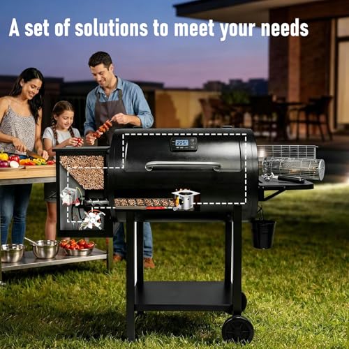 Auger Motor,Grill Induction Fan Kit,Fire Burn Pot and Hot Rod Ignitor,Traeger Parts Replacement Traeger Grill Parts for Pit Boss Grill Parts and Auger Motor for Traeger Grill,Traeger Fan Ignitor Kit - color: sliever