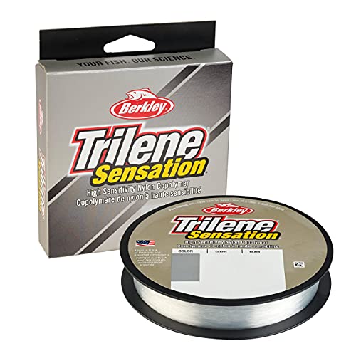Berkley Trilene® Sensation, Clear, 2lb | 0.9kg Monofilament Fishing Line, Suitable for Freshwater Environments, 330yd | 301m, Clear Clair