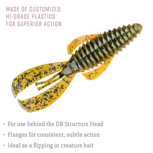 Strike King Rage Bug Fishing Lure, Soft Plastic Grub, Unique Design, Subtle Action - color: Bama Craw