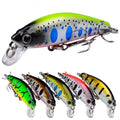 6Pcs Mini Minnow Fishing Lures Crankbaits Set, Fishing Hard Baits Hooks,Sinking Minnow Lures for Freshwater Saltwater Trout Bass Perch Fishing Lures