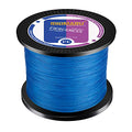 RIKIMARU Braided Fishing Line Abrasion Resistant Superline Zero Stretch&Low Memory Extra Thin Diameter 327-1094 Yds, 4-180LB - color: Ocean Blue, size: 327 Yds/0.10mm/10LB
