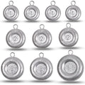 Disc Sinkers Fishing Weights, Coin Fishing Sinkers Weights Saltwater Surf Fishing Weights Bottom Drifting Trolling Catfishing Fishing Sinkers Saltwater Gear Tackle 1oz 2oz 3oz 4oz 5oz 6oz 8oz - style: Mixed (1+2+3+4oz)kit, 10 Pack